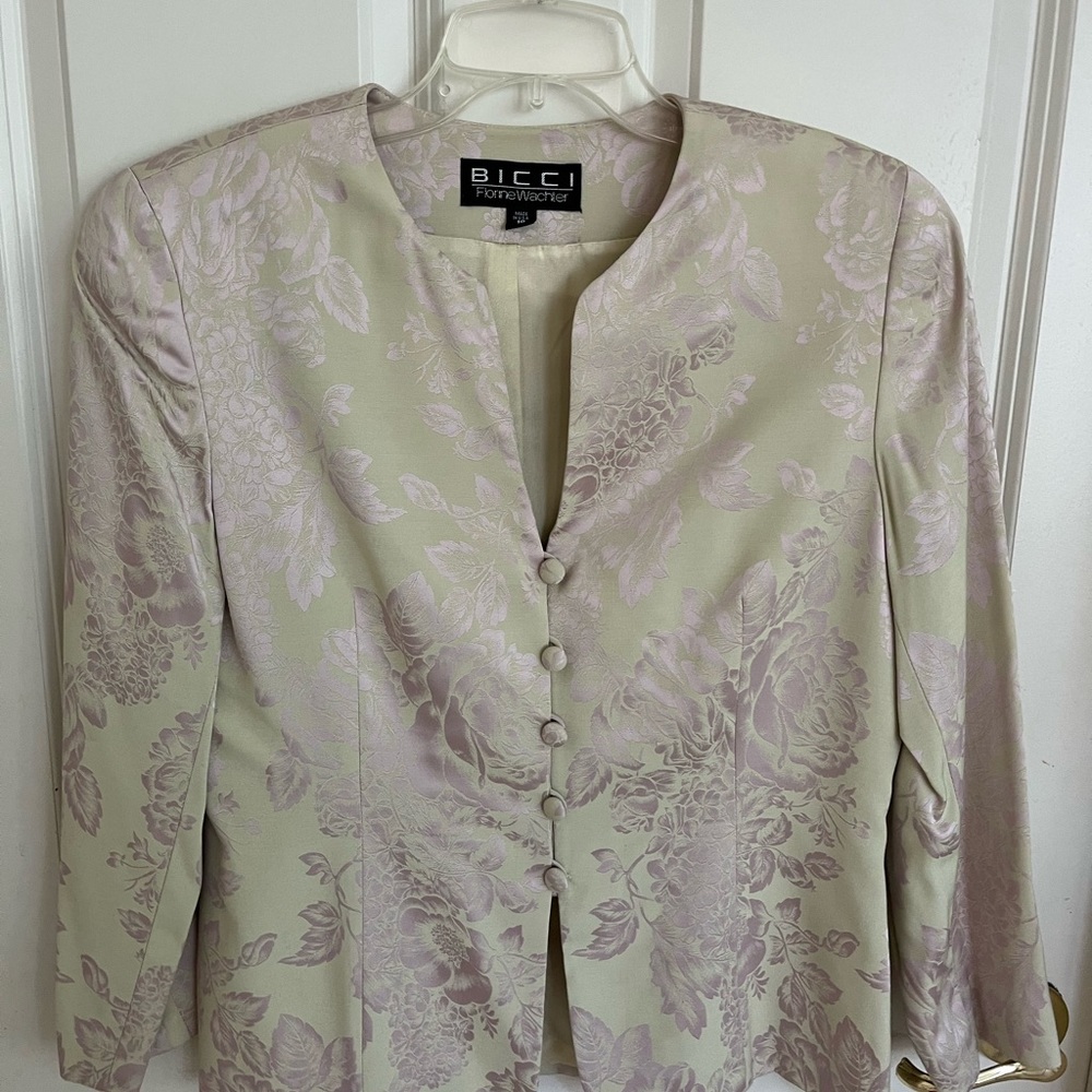 BICCI - FLORINE WACHTER LILAC AND PISTACHIO TWO PIECE SUIT